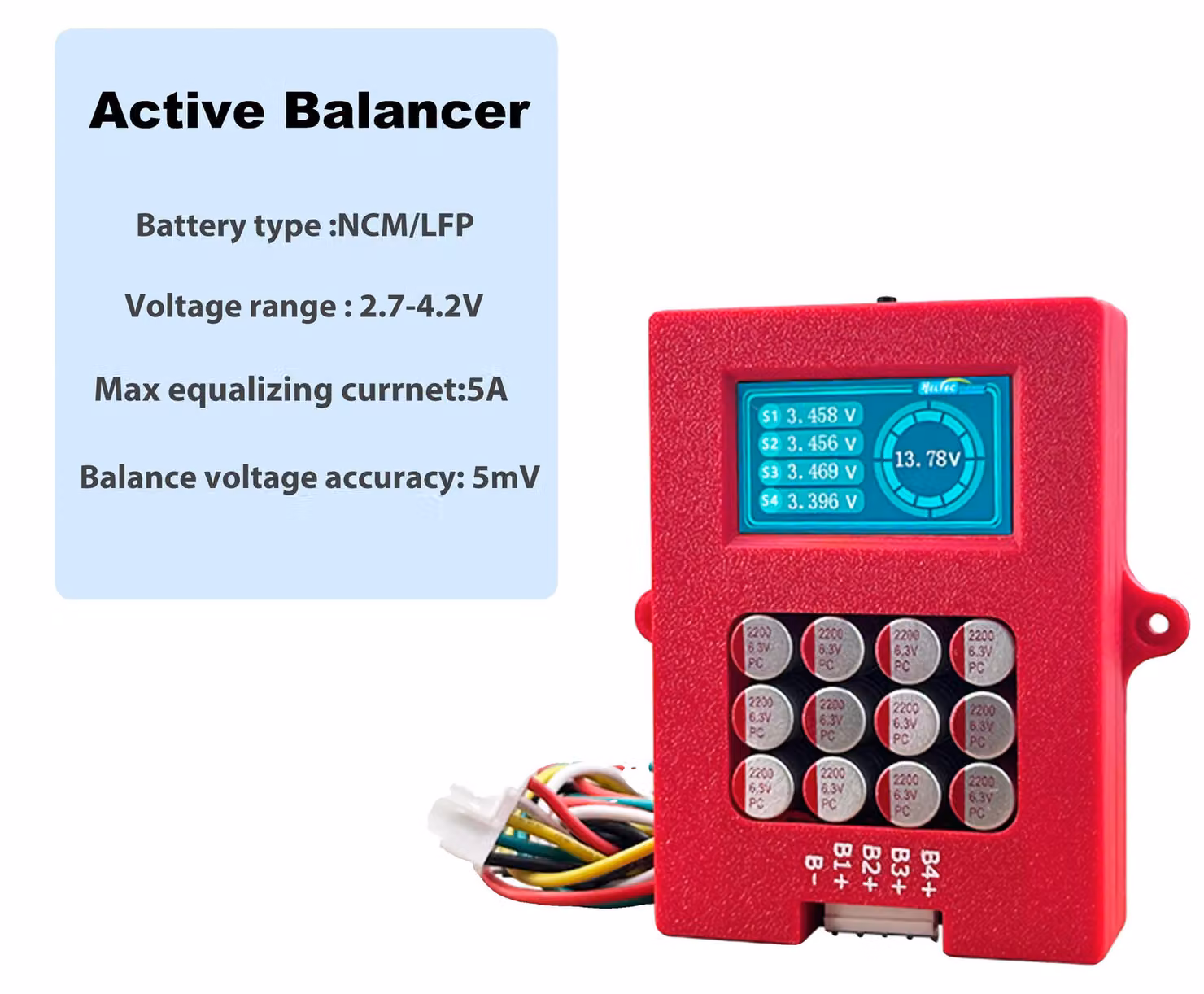 Bilanciatore attivo, indicatore di tensione, equalizzatore di trasferimento energetico, DS0855