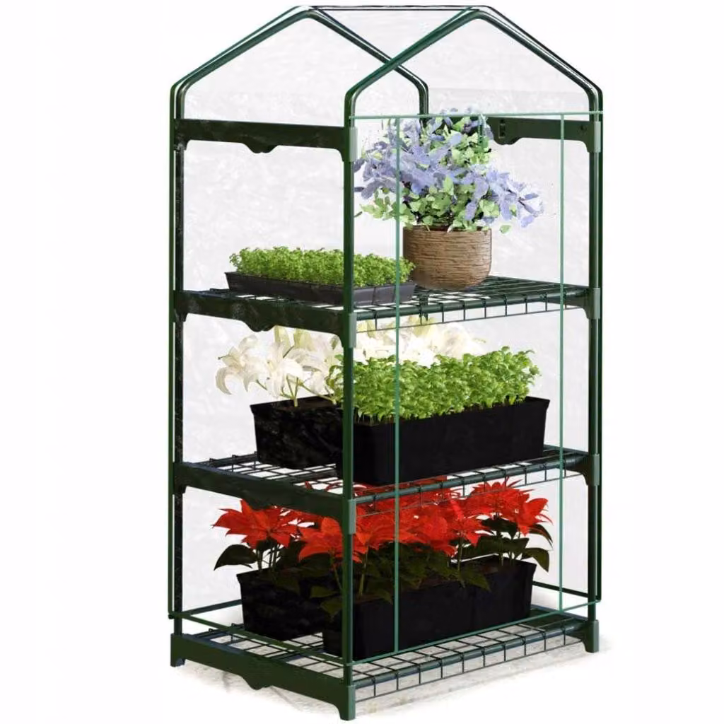 Mini serra Serra in plastica Serra per giardino Nuova 125 cm