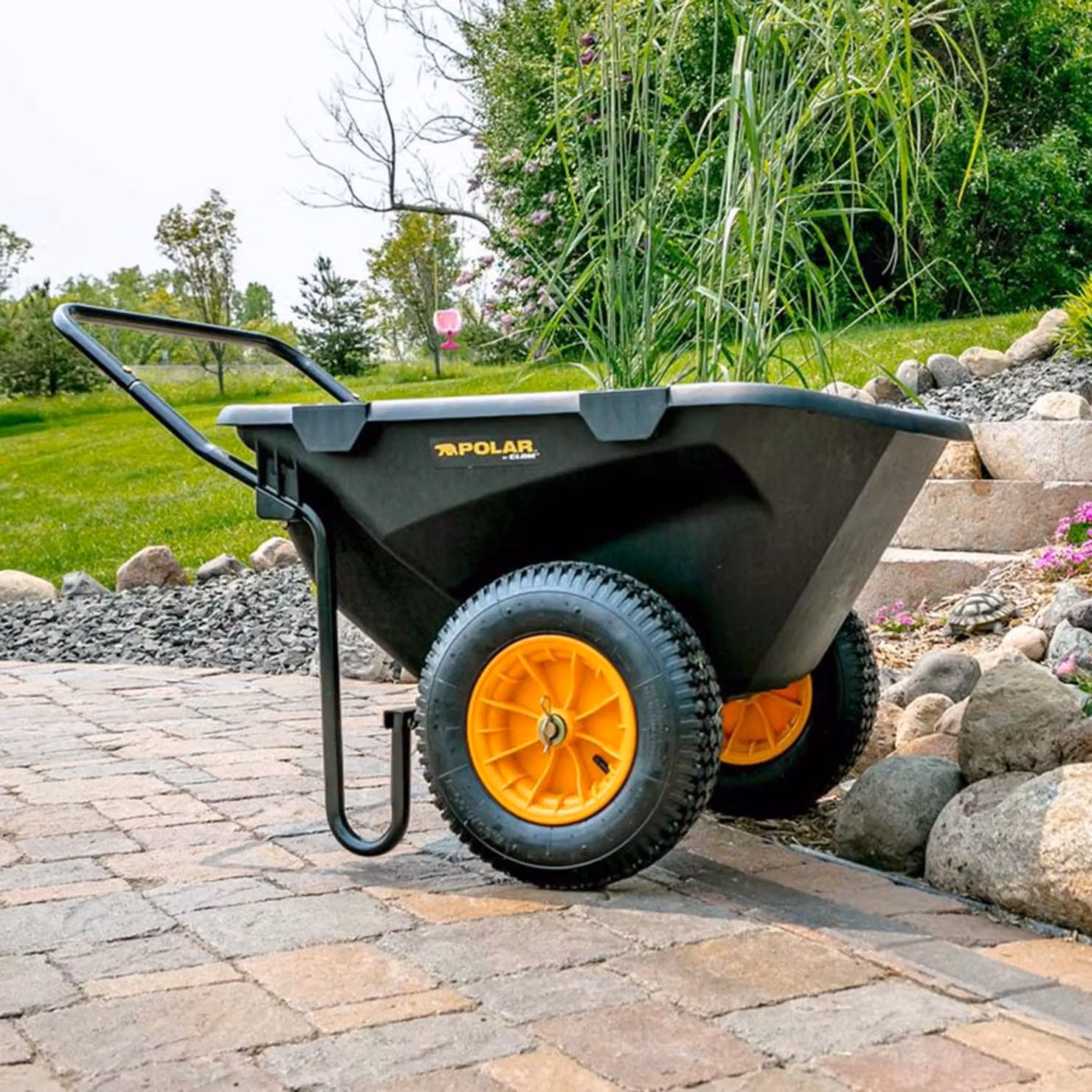 Carriola in plastica Polar Cub Cart 198 litri Nero 127x71x74 cm
