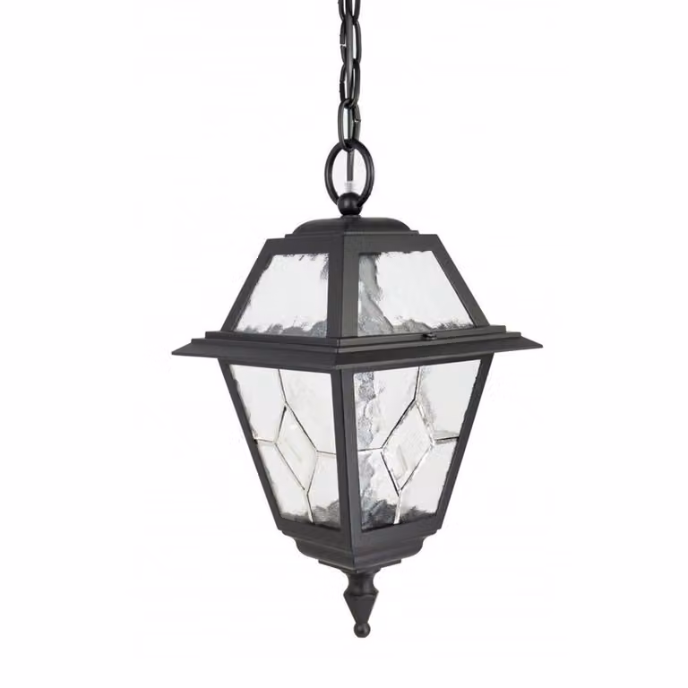Lampada a sospensione per esterni 72 x 19,5 cm 1xE27 nero IP43 SU-MA Witraż K 1018/1/N