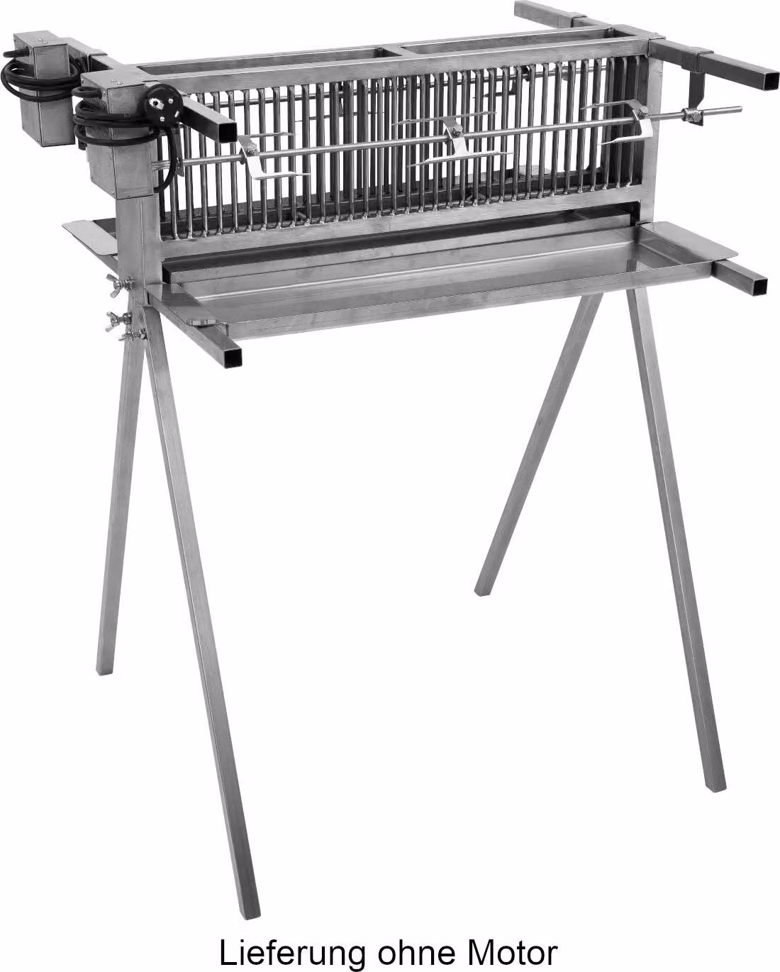 Schneider Griglia verticale Griglia salutare doppia in acciaio inox Larghezza 66 cm