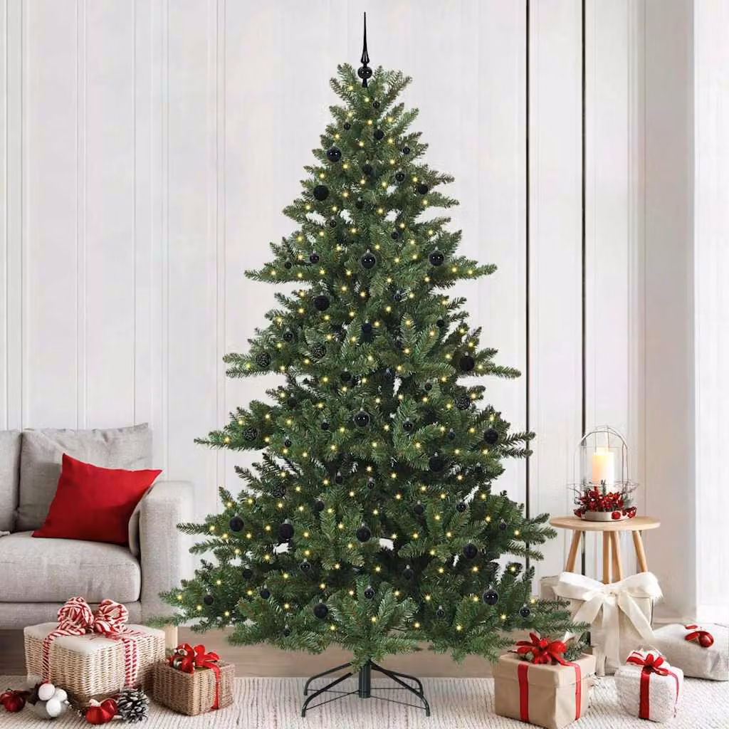 Maison Exclusive - Albero di Natale artificiale pieghevole, verde, 240 cm, in PVC e acciaio