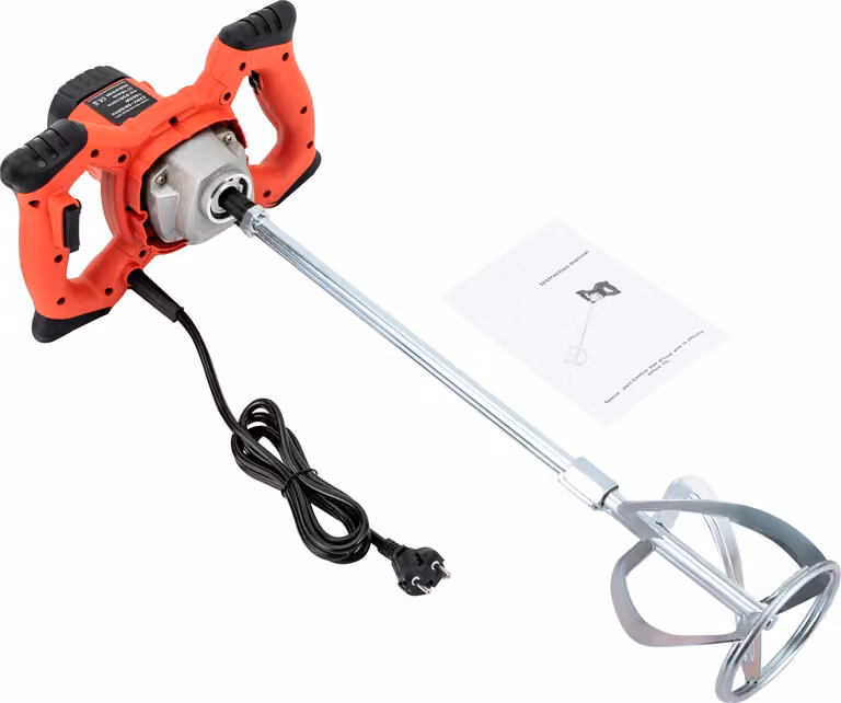 Betoniera, potenza 1500W, velocità regolabile 330-930 giri/min, rosso, UE