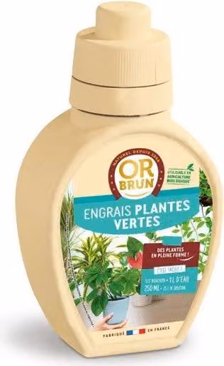 Fertilizzante per piante verdi OR BRUN, 250 ml, favorisce la crescita, prodotto in Francia