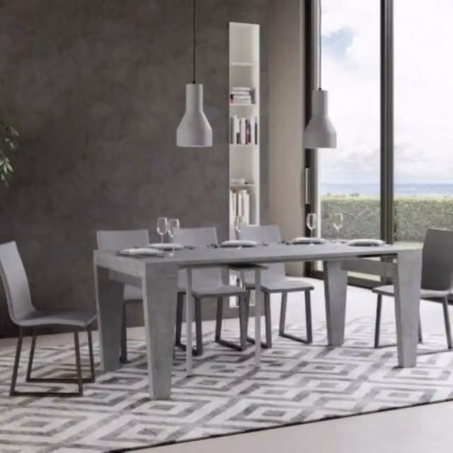 Consolle allungabile 90x40/300 cm Spimbo cemento