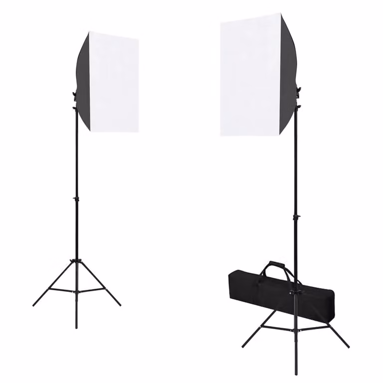Kit per Studio Fotografico con Set Luci, Fondale e Riflettore