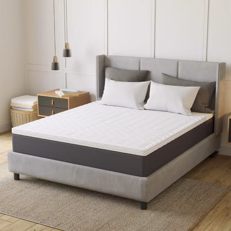 Topper per materasso, dimensioni 140x200 cm, altezza 7 cm, supporto H2, nucleo in schiuma fredda a 7 zone