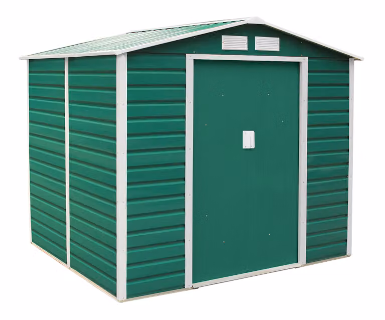 Contenitore da giardino in metallo G21 GAH 407 - 213 x 191 cm, verde