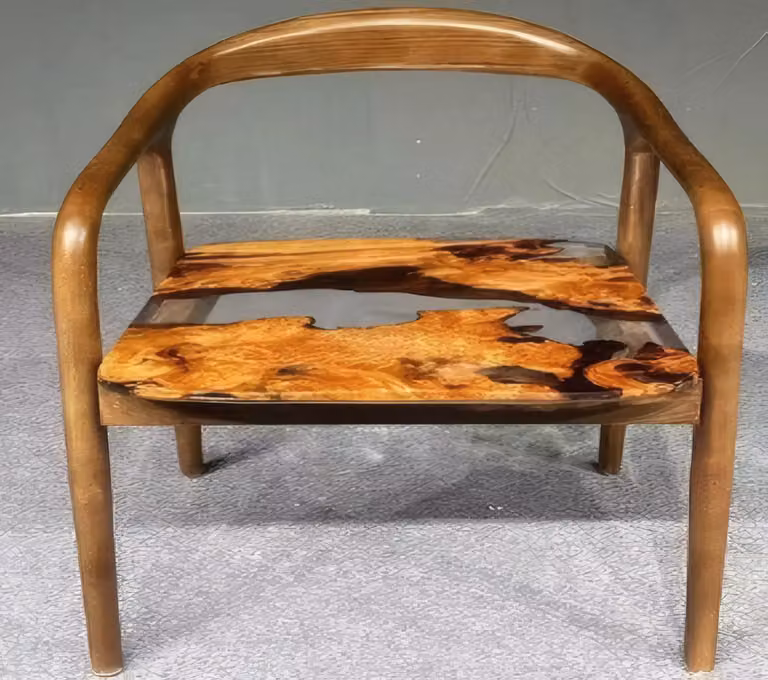 Sedia di design «President» in legno massello – Realizzata a mano