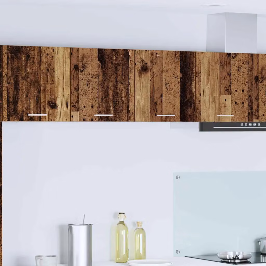 Armadio pensile da cucina vidaXL in legno effetto vecchio marrone L 80 x P 31 x H 40 cm