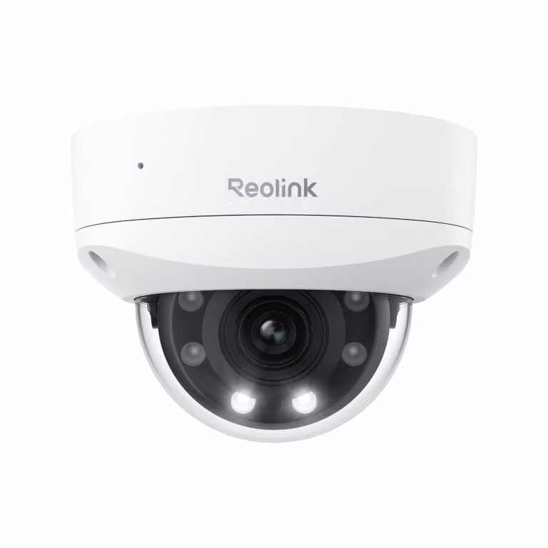 Reolink RLC-843A, telecamera di sicurezza PoE 4K 8MP IK10 resistente agli atti vandalici, zoom ottico 5X, visione notturna a colori, rilevamento intelligente, audio a 2 vie, IP67, sirena