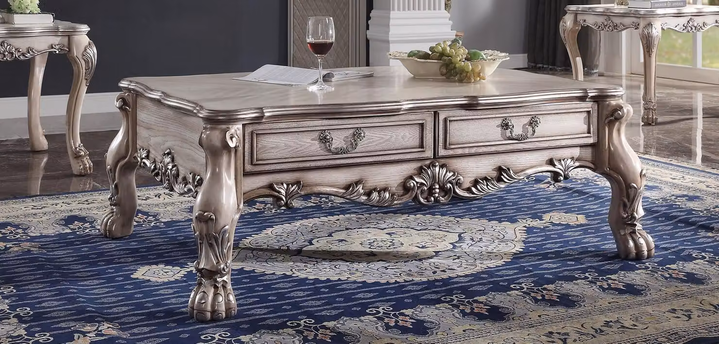 Couchtisch Beistelltisch Holz Sofa Wohnzimmer Tisch Barock Designer Klassischer