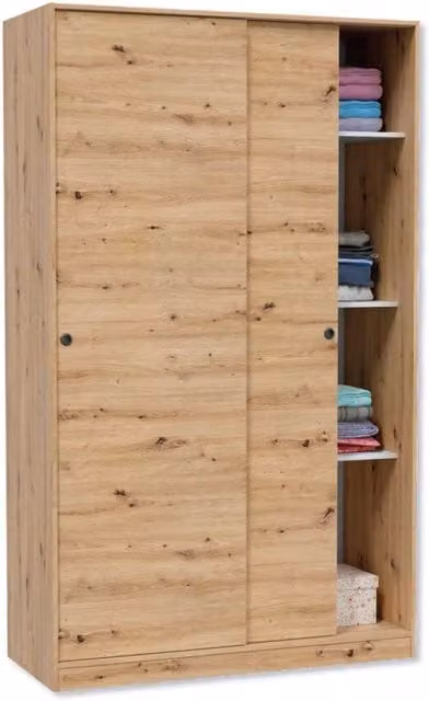 Armadio 2 ante scorrevoli 120x50x200h rovere nodi