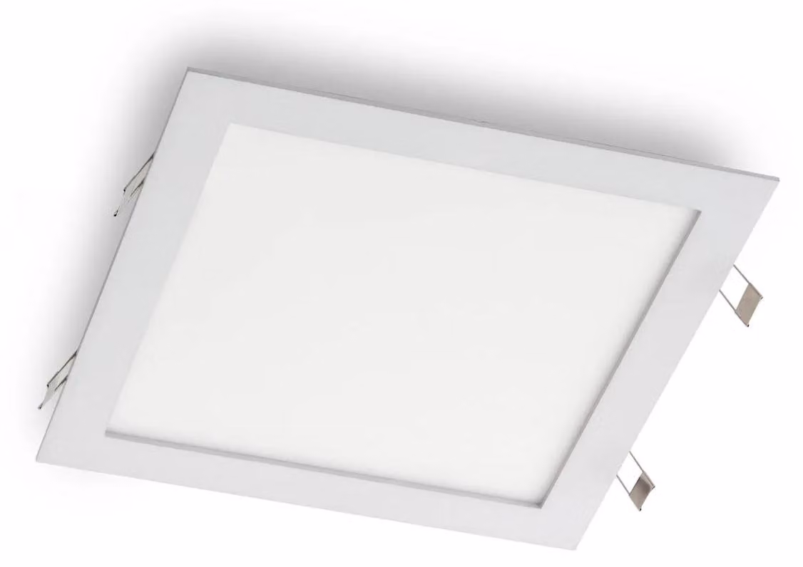 ARELUX XFLAT REC. Pannello quadrato, 30W, 220-240V AC, 4000K, CRI 82, IP40, 110°, MWH