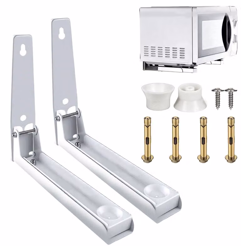 Supporto a parete per magnetron, pieghevole, portaoggetti da cucina