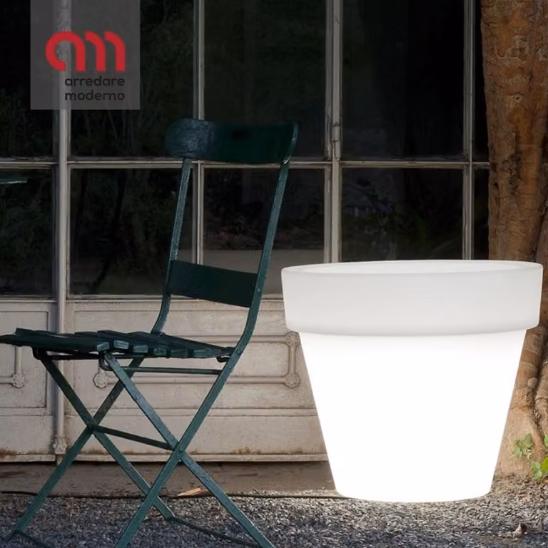 Vaso Bordato Liscio Serralunga illuminabile