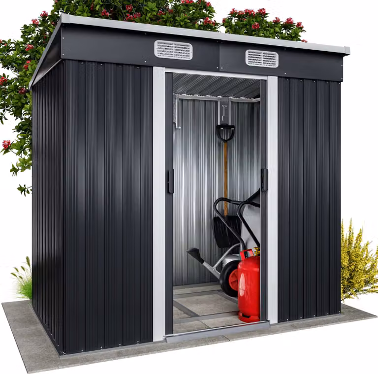 GARDEBRUK Casetta per Attrezzi da Giardino 200x125x180cm Fondamenta 2m²