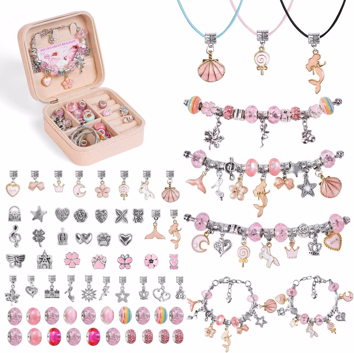 Regali per bambine, braccialetti da realizzare da soli, kit di bricolage per bambini dai 6 anni in su, calendario dell'Avvento, articoli di riempimento, regali di Natale per bambini