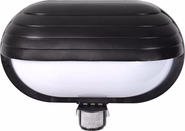 Lampada da parete per esterni sensore di movimento rilevatore di movimento porta lampada da giardino nero