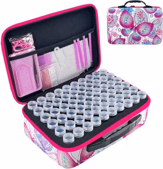 Contenitore in plastica per Diamond Painting, con 120 vani per gioielli e accessori