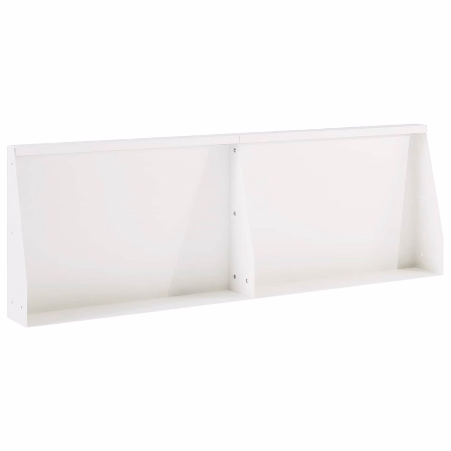 Set di 2 pezzi di aiuole rialzate vidaXL in acciaio bianco, L 60 cm x P 12 cm x H 40 cm