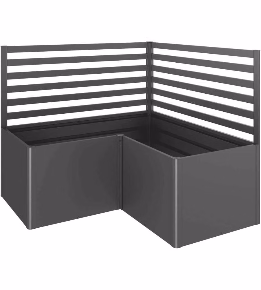 Biohort Sostegno Piante Grigio Scuro Metallizzato 2 Pezzi 200 cm