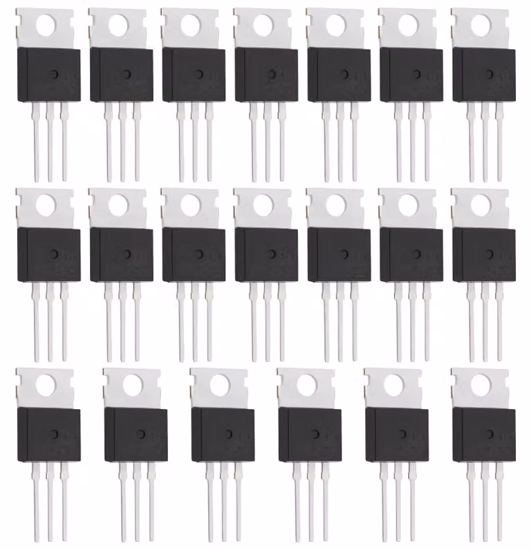 20 transistor PNP TIP42C, tipo TO-220, 100V, 29mm