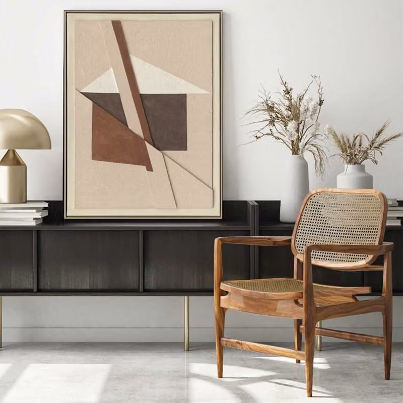 Quadro Brown Shapes Agave Quadri