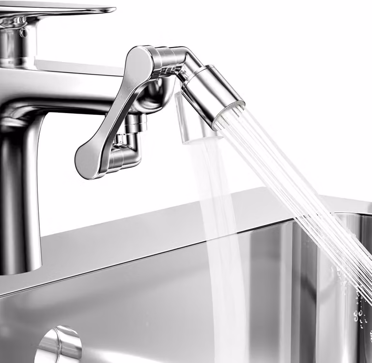 Prolunga per rubinetto - Aeratore per rubinetto - Rubinetto girevole a 1080 gradi - Prolunga per rubinetto con 2 modalità - Resistente - Prolunga impermeabile per lavabo