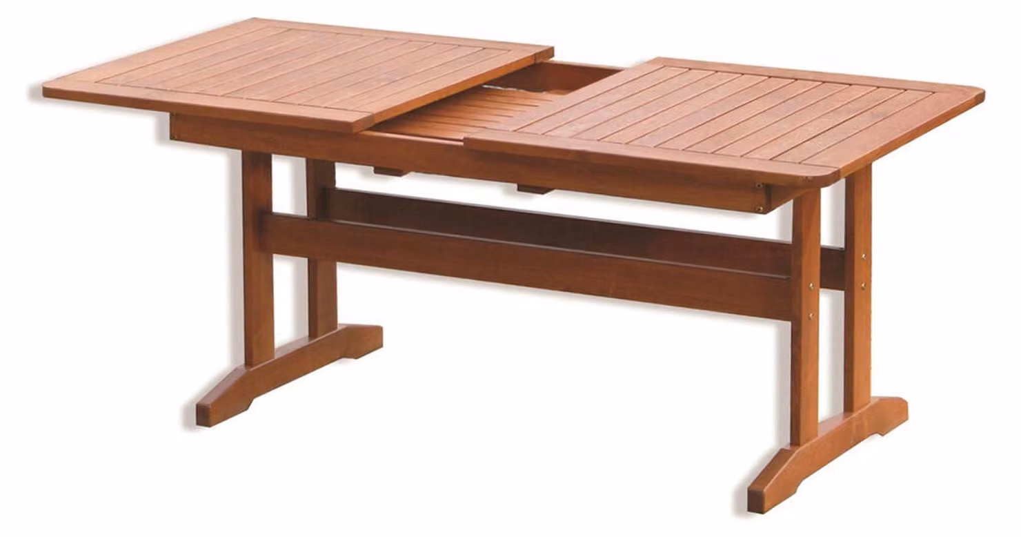 Tavolo da giardino in legno Rojaplast LUISA 160-210 x 90 x 74 cm