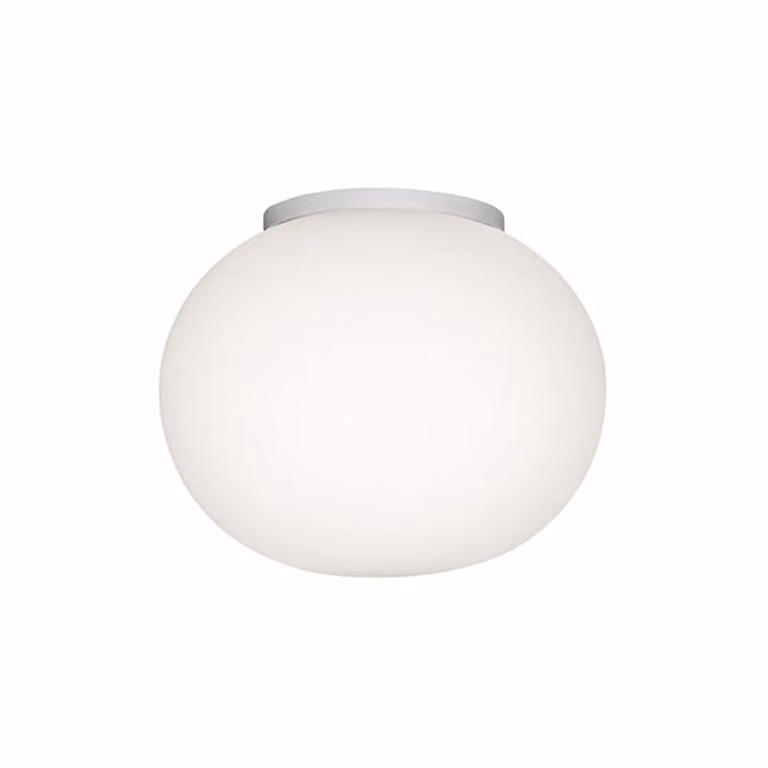 Flos - Mini Glo-Ball Ceiling/Wall Mirror - Lampada da parete o soffitto - Bianco