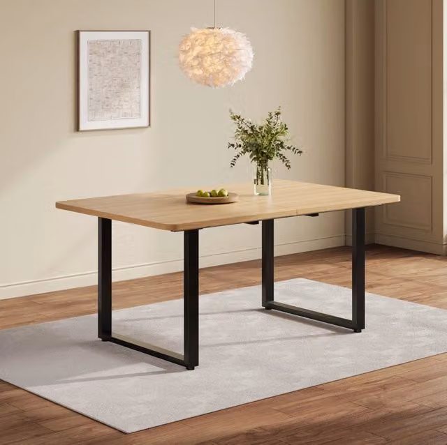 Tavolo da pranzo allungabile ULEVR 140/180/220x80 cm, MDF color rovere, portata fino a 100 kg