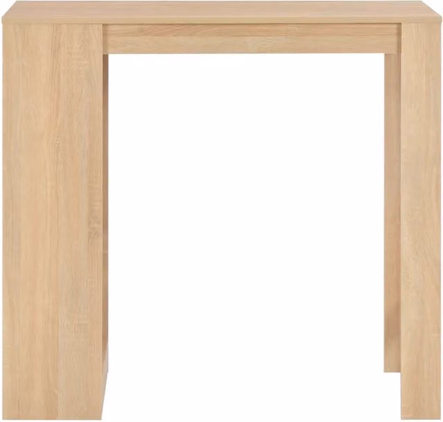 Tavolo da bar moderno con ripiano in rovere color marrone e beige L: 110 cm, P: 50 cm, H: 103 cm
