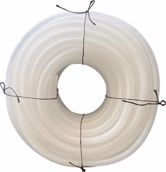 Cavo a nastro in plastica Conex con righe, grigio, trasparente e bianco, Lunghezza: 50 m