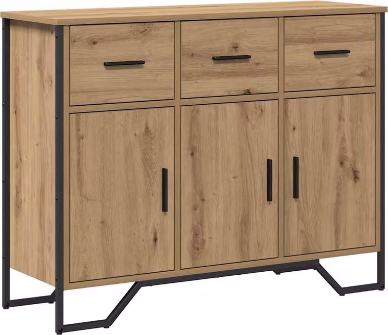 Credenza con cassetto Rovere artigianale 97 x 32,5 x 74,5 cm