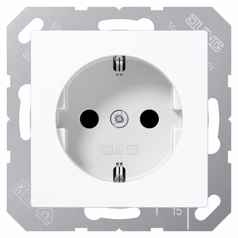 Presa Jung SCHUKO senza pinza A 1520 NKI WW A1520NKIWW