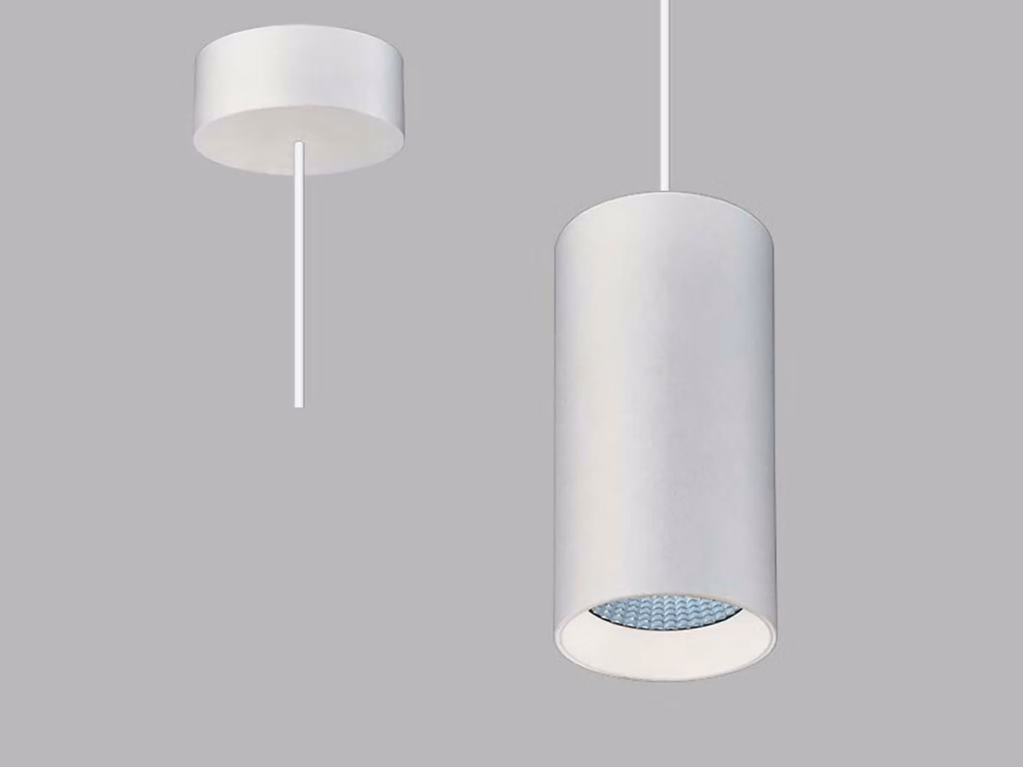 Apparecchio LED a sospensione LUKY CRI90 dimmerabile, Variante: bianco, 4000 K, DALI