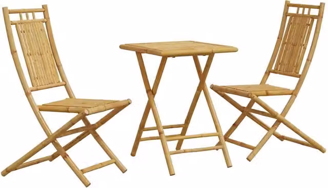 Set da Bistr¨° 3 pz | Set Salotto da Giardino in Bamb¨´