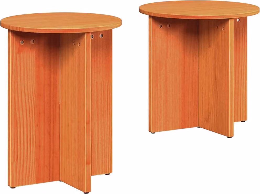 Tavolino da salotto 2 pcs Marrone cerato