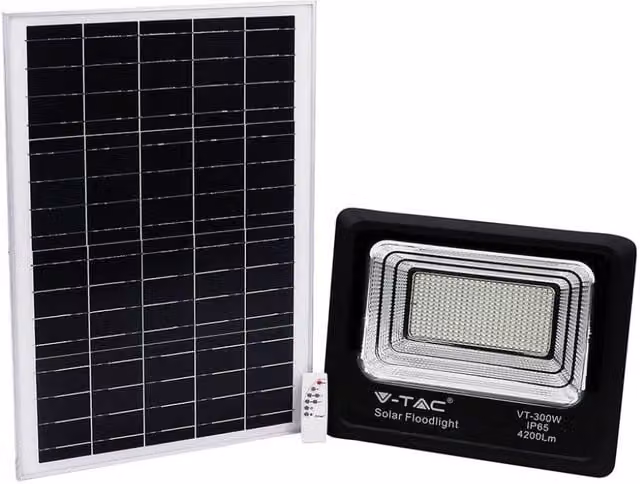 Farelight a LED V-TAC da 50 W, Luce Bianca Fredda 6000K, Colore Nero, IP65 – 1