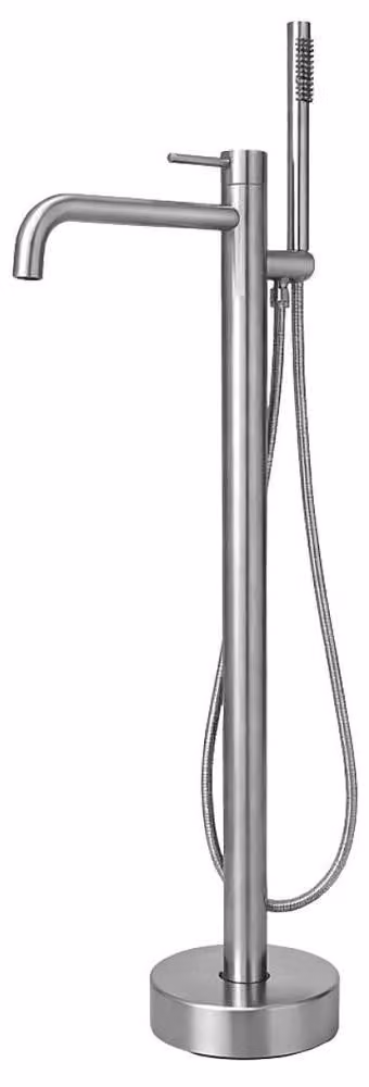 Miscelatore freestanding per vasca, acciaio inossidabile satinato