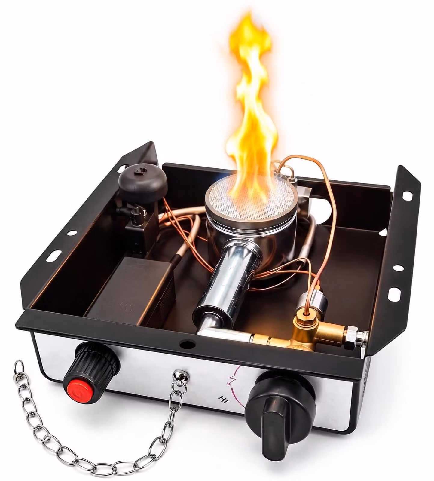 Kit per riscaldatore a gas di ricambio con 7 fori