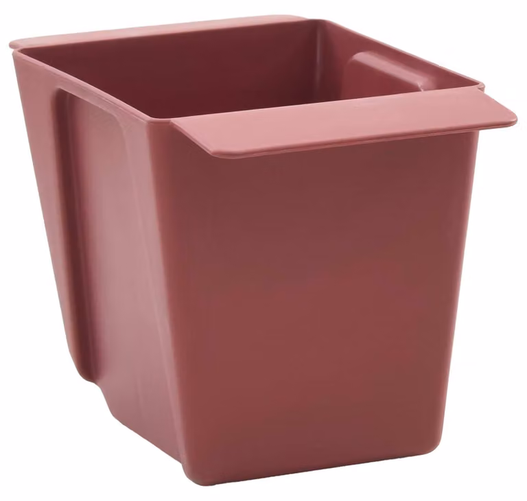 Vasi per fiori per pallet Euro, confezione da 12 pezzi, colore marrone, dimensioni 14 x 9 x 9,5 cm