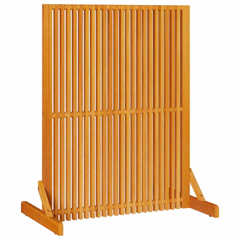 Paravento per privacy vidaXL in legno di acacia oliato, marrone, L: 79,5 cm, P: 50 cm, H: 110 cm