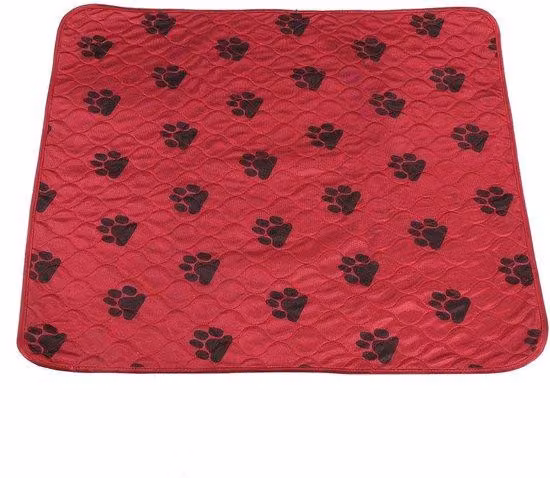 Tappetino per l'incontinenza – Prodotto fabbricabile – Altamente assorbente – Rosso – Impermeabile – Adatto per cani e gatti
