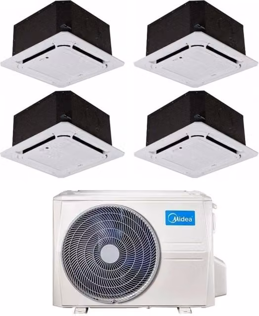 Condizionatore Quadri Split Midea Cassetta M4O-36FN8-Q con Wi-Fi Opzionale Bianco