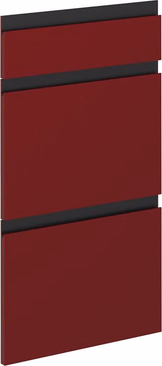 Frontale cucina Vicco R-Line Rosso 39.6 x 70.4 cm frontale del mobile per mobile base con cassetti, Model 39514