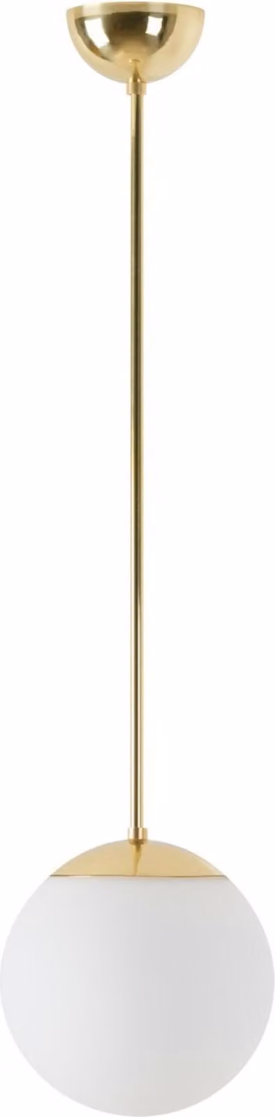 OSMONT ADR60521 ADRIA P1 apparecchio a sospensione in vetro ottone lucido / bianco IP40 4000 K 8W LED