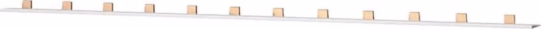 Barra collettrice a perni Siemens, a isolamento di sicurezza, 10 mm², monofase + HS, lunghezza 214 mm, tagliabile, 5ST3732