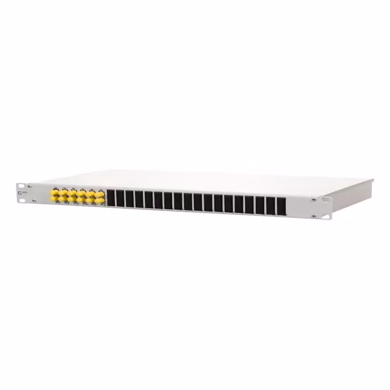 Metz Connect OpDAT fix Patchfeld splice 6xST-D (metallo), OM3, grigio 150255D106-E